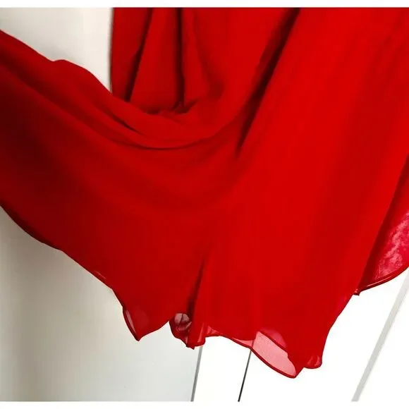 C Brand Tie Waist Flowy Rayon Dressy Romper Women's Size Small - Picture 2 of 8